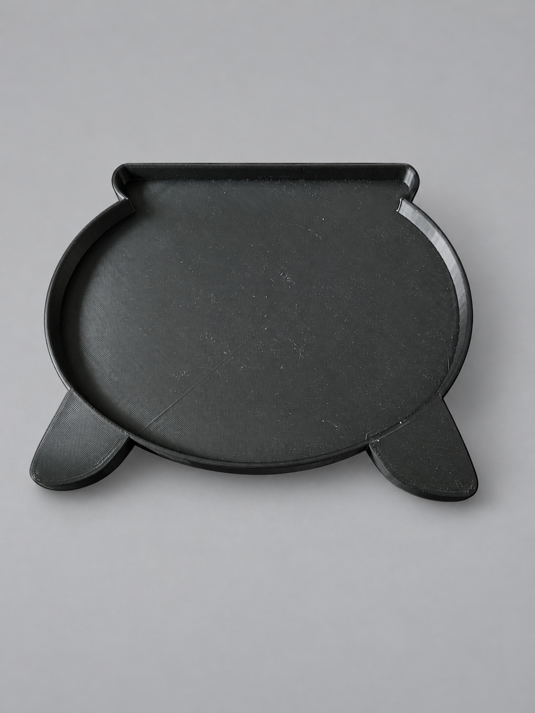 3D-Printed Cauldron Decorative Tray: Approx. 10 × 8 inches · raised rim and two feet