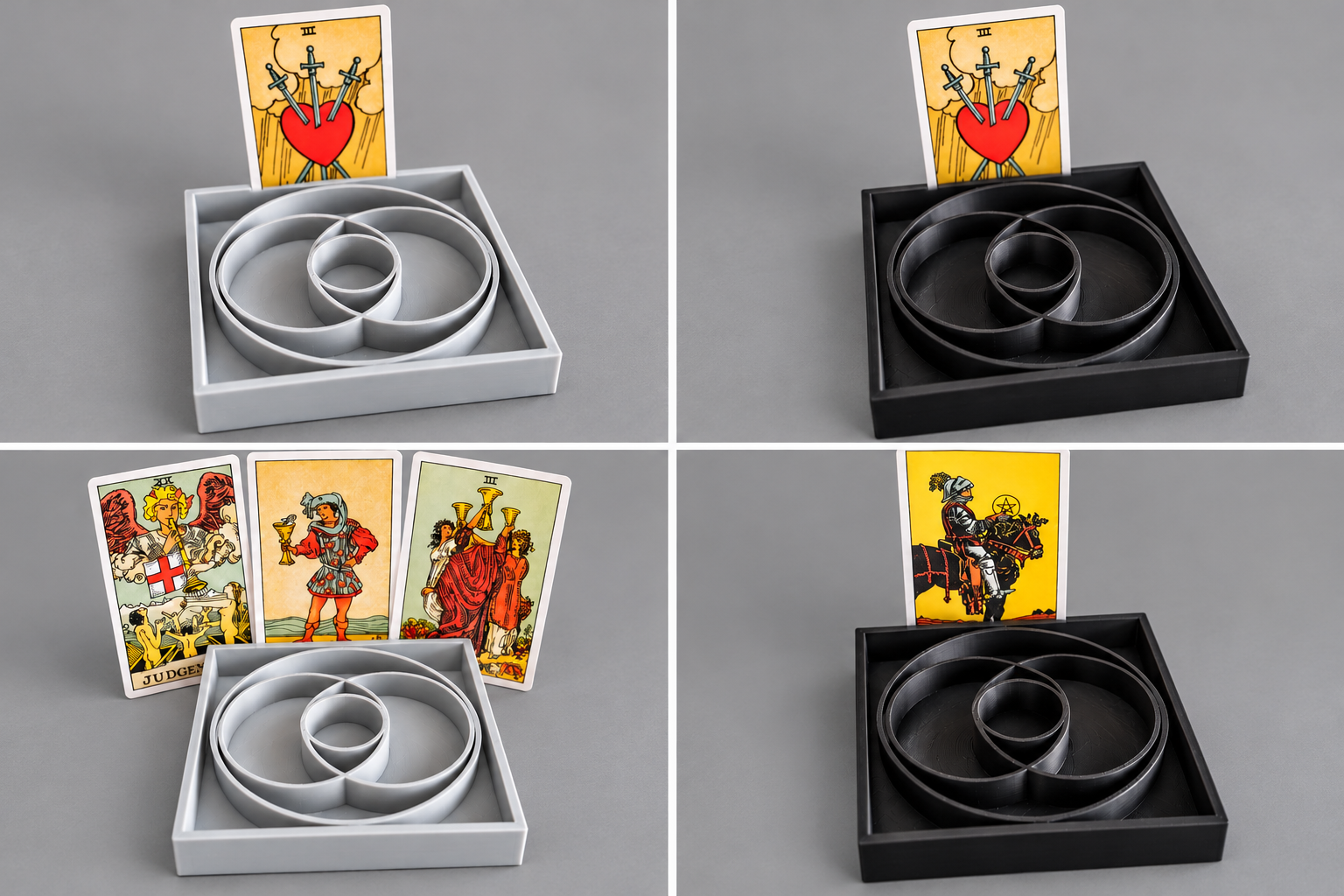 Mini Altar Kit: 4.65 × 4.74 inches · 0.95 inch high · choose black or grey