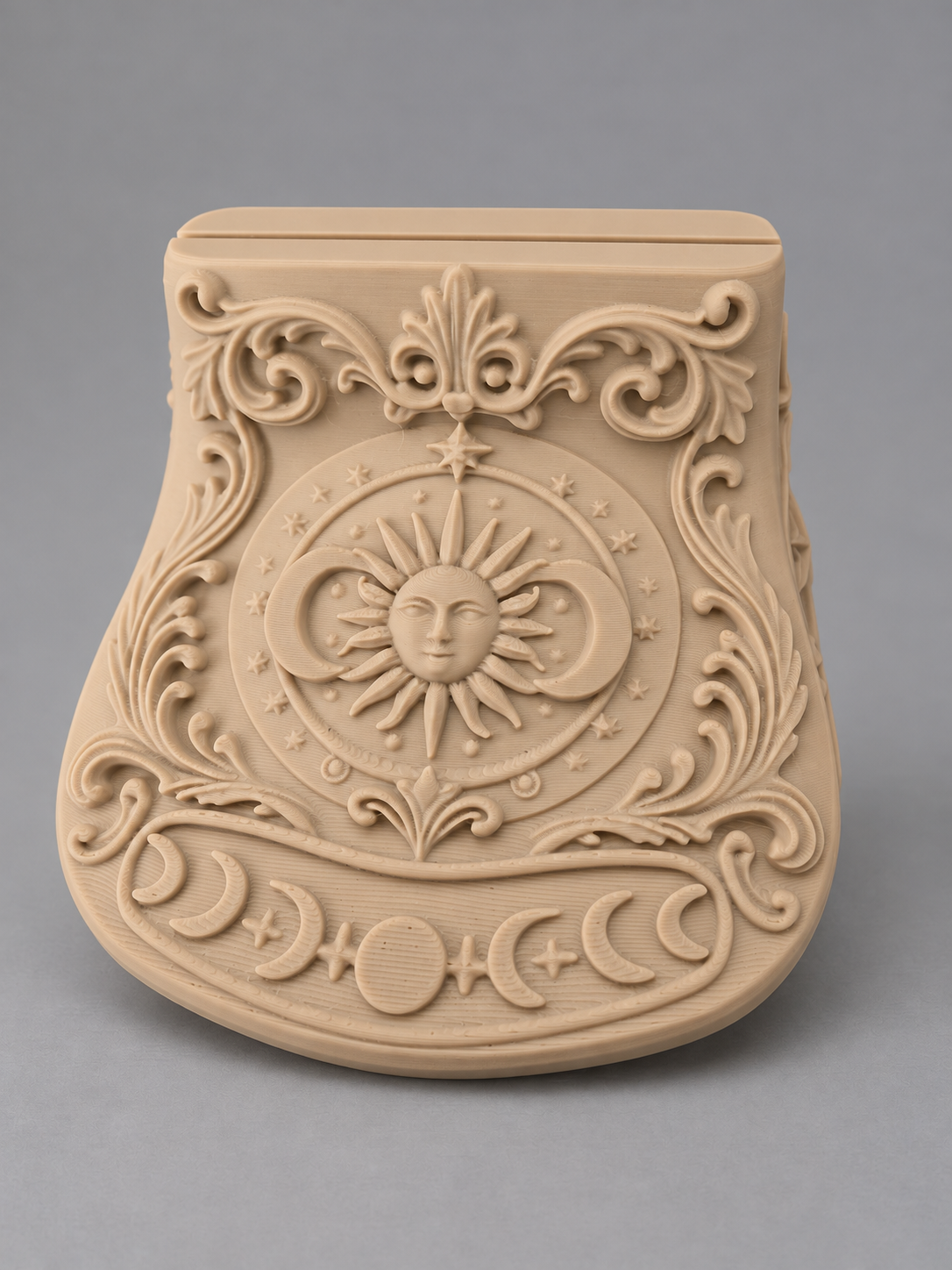 Celestial Single Tarot Card Holder: Approx. 4.5 × 4.5 inches · 2.5 inches high · holds one card